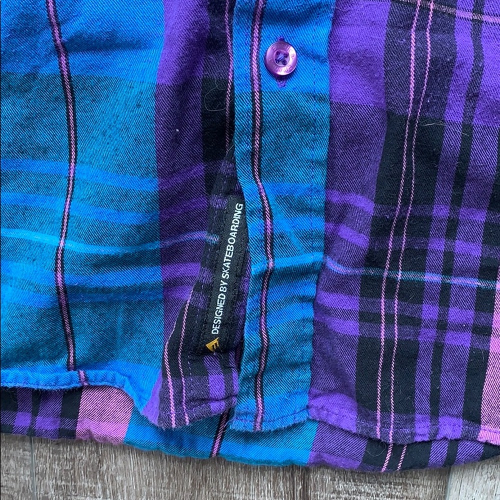 OVERSIZED FLANNEL PLAID SHIRT - Picture 4 of 5